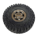 Replacement 1.9 Size Beadlock Wheel w/ Tire for C26416 8X8 Off-Road Truck