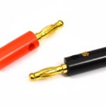 Euro Style Connector 4mm Male Banana Plug (2pcs)