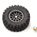 Replacement Part for C33192BLACK 1/18 TRX-4M Alloy 1.2 Beadlock Weels