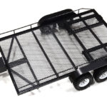 Alloy Flatbed Dual Axle Car Trailer Kit for 1/10 Scale RC 710x455x137mm (used)