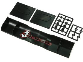 3RAC-WG195BL 3Racing 195mm PP Side Wings for 1/10 Gas Power Touring Car - Black - Image 1