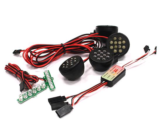 BAJ168 Complete LED Light Kit (4 Front+Brake) w/ KM Type Control Box - Image 1