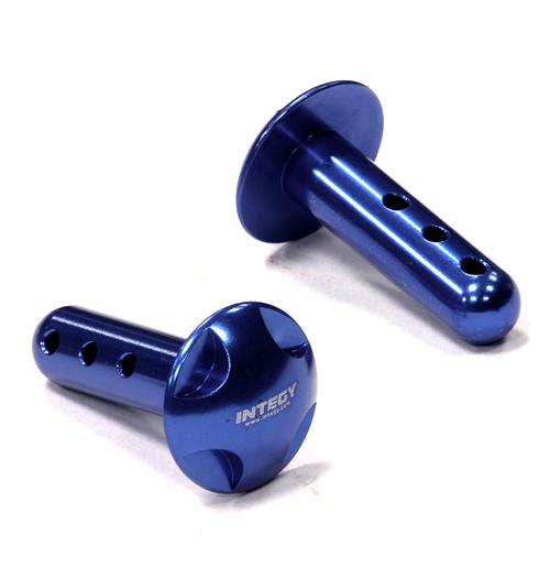 BAJ240BLUE Billet Machined Type II Rear Wing Holder for HPI Baja 5B & 5B2.0 - Image 1