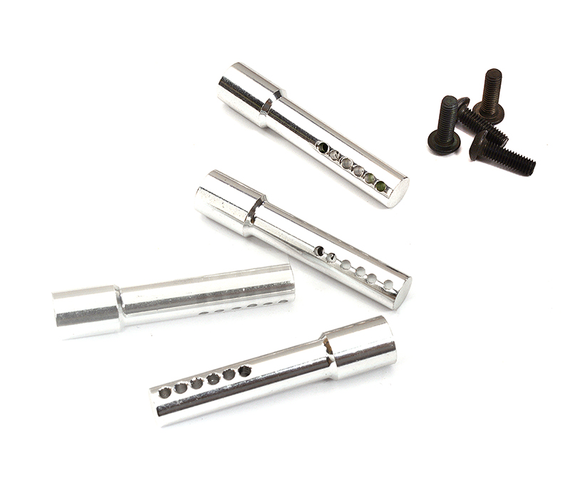 C22829SILVER Alloy Body Post (4) 36mm for Axial AX10 Scorpion - Image 1