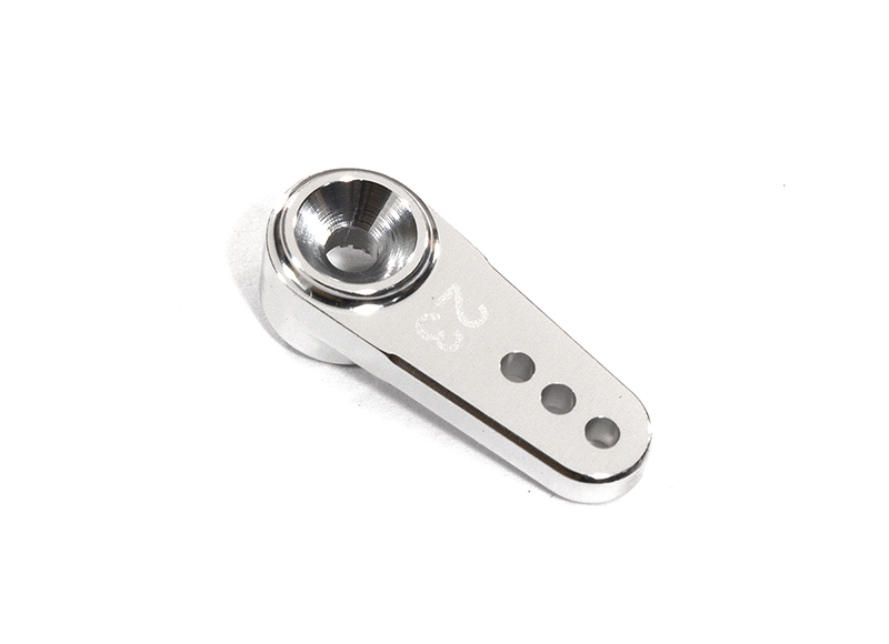 C23228SILVER Billet Machined Alloy Servo Horn 23T Type Standard-Single Sided (r=13, 16, 19mm) - Image 1