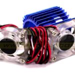 Twin Cooling Fan + Heatsink for 540/550 Size Motor w/ 36mm O.D.