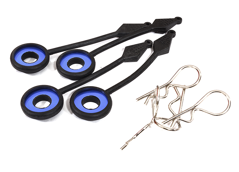 C23258BLUE Large Body Pin w/ Holder System (4) for 1/8 Scale - Image 1