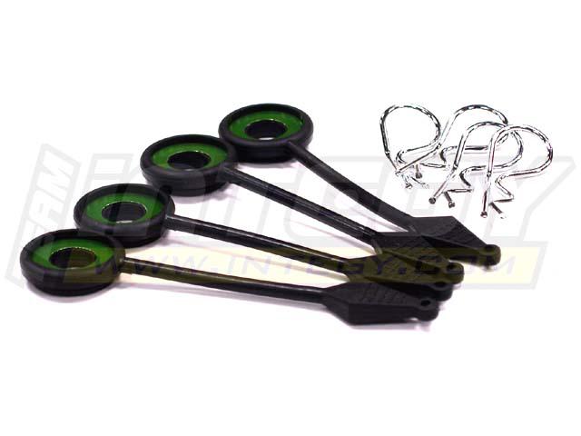 C23258GREEN Large Body Pin w/ Holder System (4) for 1/8 Scale - Image 1