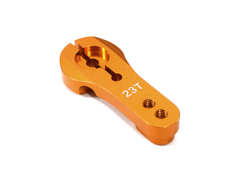 C23742ORANGE Billet Machined Alloy Servo Horn 23T for KO & JR Servo (r=20, 24mm) - Image 1