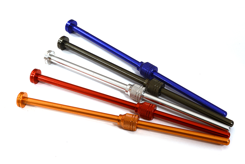 C23760 Billet Machined Alloy Wheel & Tires Storage Stick (5) Color Coded for 1/10 Size - Image 1