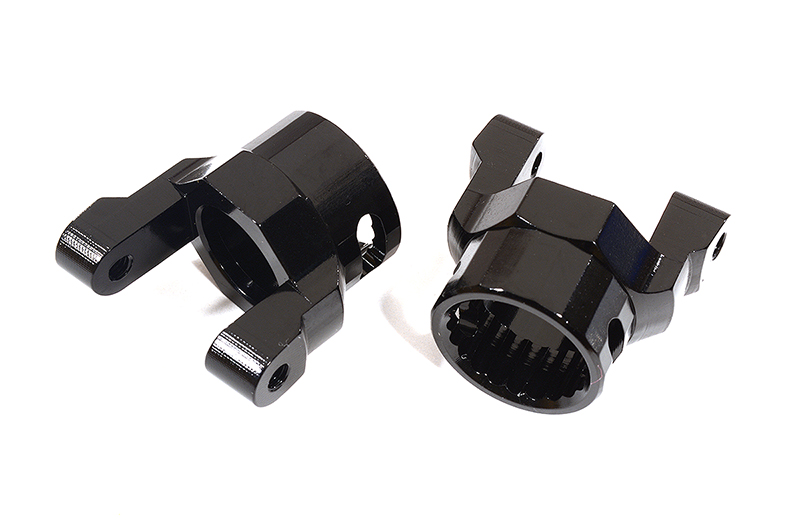 C23793BLACK Billet Machined Alloy C Hub Carriers for Axial Wraith 2.2 AX80062 - Image 1