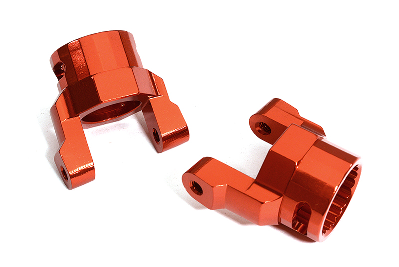 C23793RED Billet Machined Alloy C Hub Carriers for Axial Wraith 2.2 AX80062 - Image 1