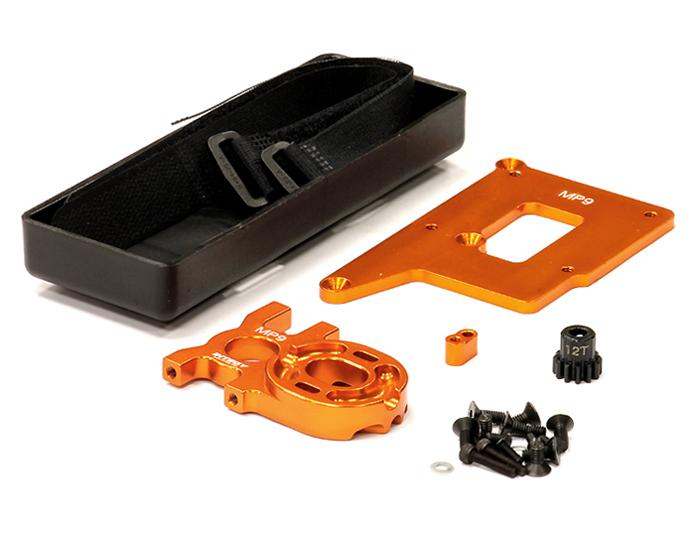 C23866ORANGE Brushless Conversion Kit for Kyosho MP9 w/ Pinion Gear - Image 1
