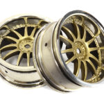 12 Spoke Bronze Tone Wheel Set (2) for 1/10 Drift and Touring Car
