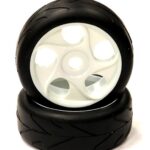 Mounted Tire, Wheel & Insert X802 Style w/ 17mm Hex for 1/8 Buggy Size