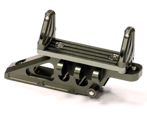 C24318GUN Billet Machined T2 Alloy Rear Offset Link Mount for Axial Wraith 2.2 AX80072 - Image 1