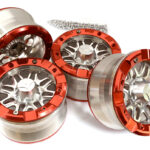 Alloy Dual 8 Beadlock Wheel (4) for Axial Wraith 2.2 w/ 12mm Hex AX8137 AX12015