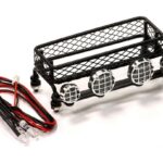 T18 Realistic 1/10 Scale Metal Luggage Tray with 4 LED Adj. Spot Light 62x108mm