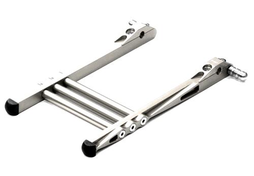 C24373SILVER Universal Billet Machined TX Stand Attachment for Most Stick Type Radio - Image 1