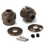Billet Machined Hex Wheel Hub Set (2) +3 Offset for Axial Wraith 2.2 AX30429