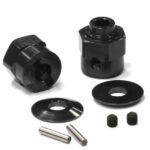 Billet Machined Hex Wheel Hub Set (2) +5 Offset for Axial Wraith 2.2 AX30429