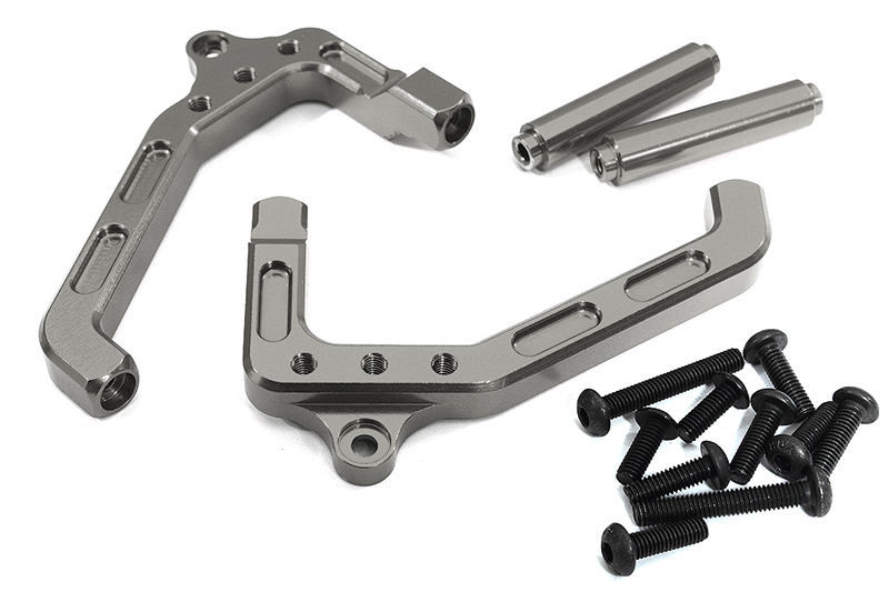 C24397GUN Billet Machined Tube Frame Shock Mount Front for Axial Wraith 2.2 AX80089 - Image 1