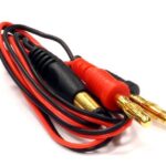 TX-JR Type (2.1 Negative) Charging Cable w/ Banana Plugs 600mm 22AWG Wire