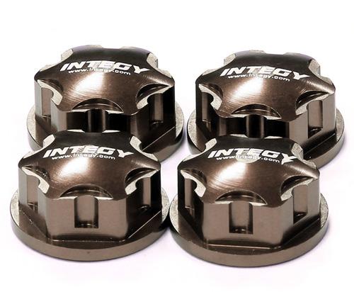 C24456GUN Billet Machined 17mm Hex Wheel Nut for Most 1/8 Buggy, Truggy, SC & Mon.Truck - Image 1