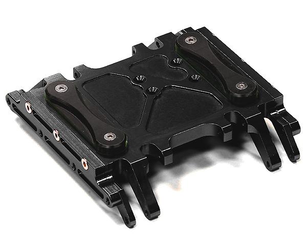 C24524BLACK Billet Machined T2 Tube Frame Skid Plate for Axial Wraith 2.2 - Image 1
