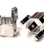 Billet Machined Alloy Caster Blocks for Axial SCX-10 Honcho & Dingo AX80012