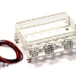 T15 Realistic 1/10 Scale Metal Luggage Tray with 4 LED Adj. Spot Light 105x108mm