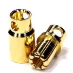 High Current Gold Plated 8mm Bullet Male & Female Connector Set