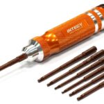 QuickPit 7pcs Allen Hex w/ 1/4 Adapter (0.05, 1/16, 5/64, 3/32, 1.5, 2.0, 2.5mm)