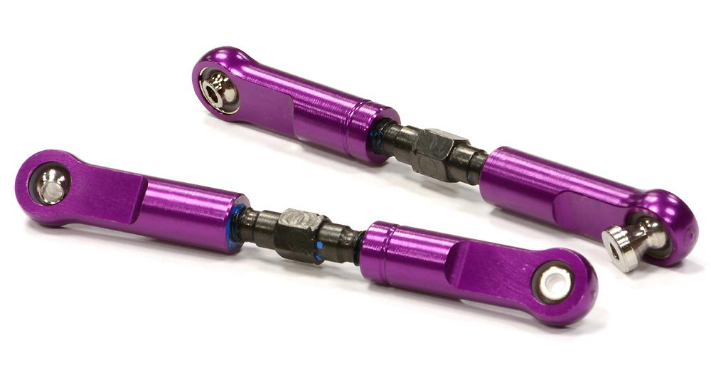 C24853PURPLE Billet Machined Rear Upper Suspension Arms for HPI 1/8 Apache SC & C1 Flux - Image 1