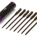 QuickPit Spring Steel Allen Hex (7) Wrench Set w/ Carbon Fiber Handle