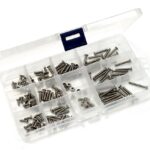 Stainless Steel M3 Countersunk Flat Head Socket Screw (120) w/ Hardware & Box