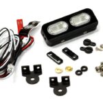 Realistic 1/10 Size Roof Top LED Light (2) White for Scale Rock Crawling