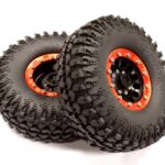 Billet Machined 12H Spoke XP 1.9 Wheel & Tire (2) for Scale Crawler (O.D.=114mm)