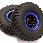 Billet Machined 12H Spoke XT 1.9 Wheel & Tire (2) for Scale Crawler (O.D.=114mm)