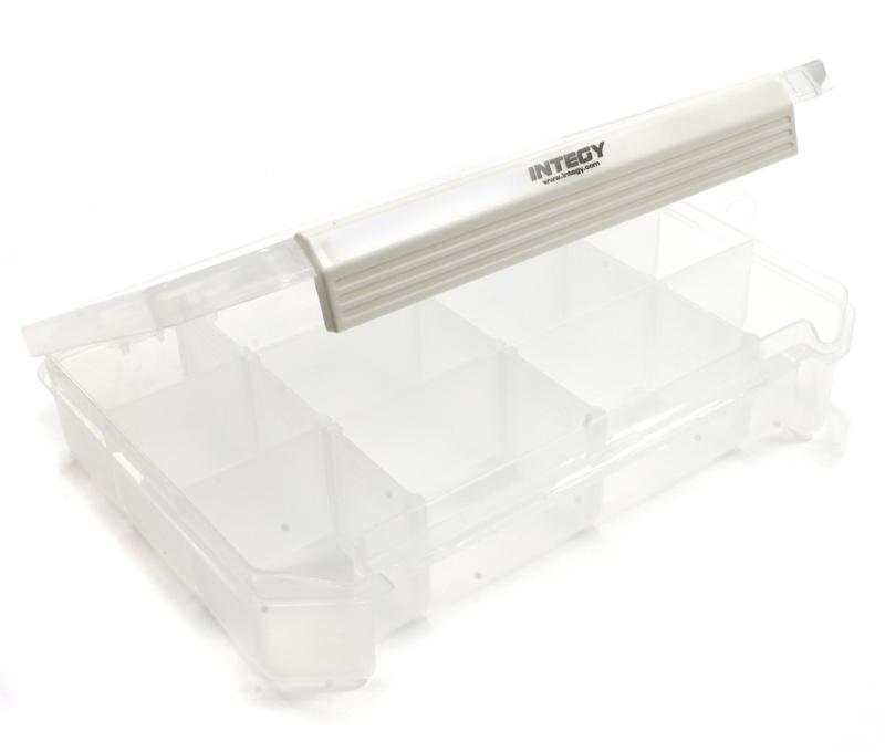 C25110 Plastic Storage Box 206x148x42mm for Small Parts & Hardware 12 Compartments - Image 1