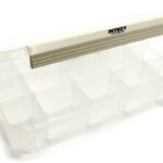 Plastic Storage Box 255x188x43mm for Small Parts & Hardware 20 Compartments