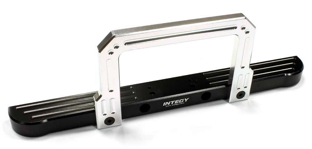 C25157BLACKSILVER Billet Machined Realistic Front Bumper for 1/10 Type D90 Off-Road Scale Crawler - Image 1