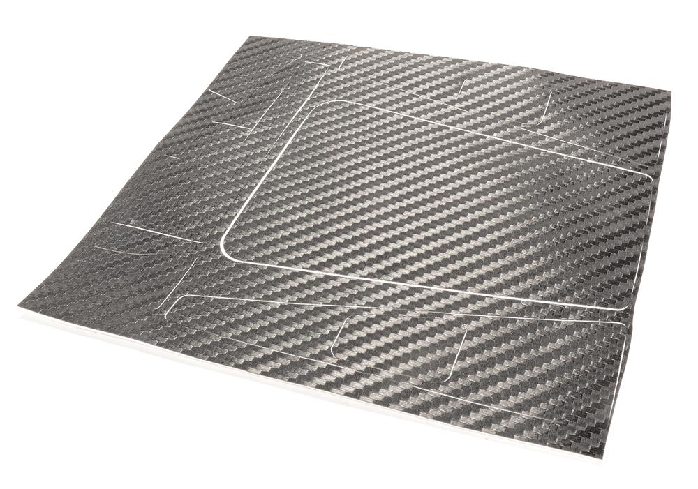 C25170 Carbon Fiber Pattern Sticker Set for Type D90 Scale Hard Plastic Body - Image 1