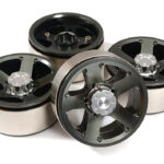 High Mass 1.9 Size Alloy 5 Spoke Beadlock Wheel (4) for Scale Off-Road Crawler