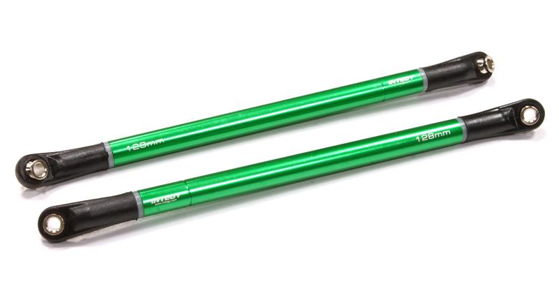 C25247GREEN 128mm-131mm Type Suspension Links w/ Angled Rod Ends for SCX-10 & Other Crawlers - Image 1