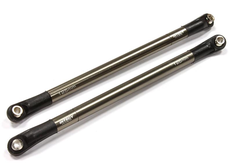 C25248GUN 125mm-128mm Type Suspension Links w/ Angled Rod Ends for SCX-10 & Other Crawlers - Image 1