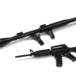 Realistic Scale Model Rifle & Rocket Launcher 1/10 Size Set
