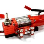 Billet Machined T6 Realistic High Torque Mega Winch for Scale Rock Crawler 1/10