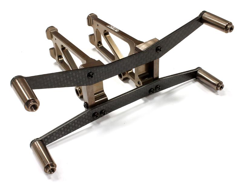 C25489GUN Billet Machined Rear Bumper Mount for HPI 1/8 Apache SC Flux - Image 1