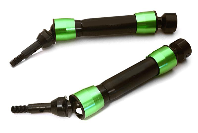 C25503GREEN V2XHD Steel Front Universal Drive Shaft(2) for Traxxas 1/10 Slash & Stampede 4X4 - Image 1